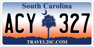 SC license plate ACY327