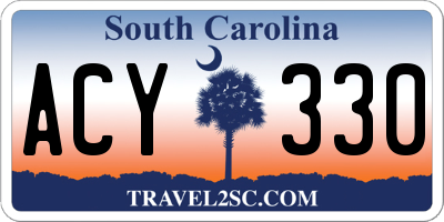 SC license plate ACY330