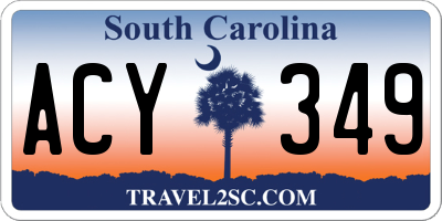 SC license plate ACY349
