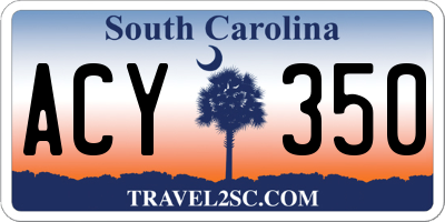 SC license plate ACY350