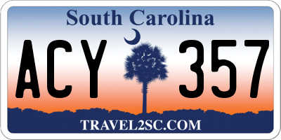 SC license plate ACY357