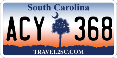 SC license plate ACY368