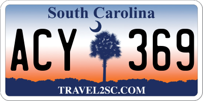 SC license plate ACY369