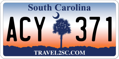 SC license plate ACY371