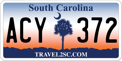 SC license plate ACY372