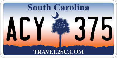 SC license plate ACY375
