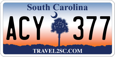 SC license plate ACY377