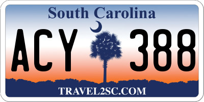 SC license plate ACY388