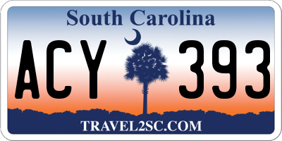 SC license plate ACY393