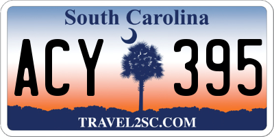 SC license plate ACY395