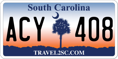 SC license plate ACY408
