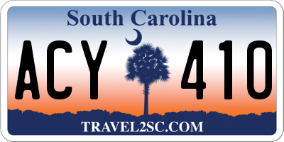 SC license plate ACY410