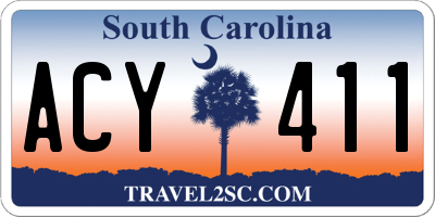 SC license plate ACY411