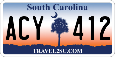 SC license plate ACY412