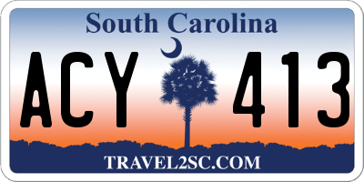 SC license plate ACY413