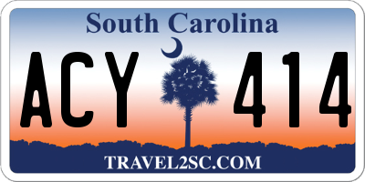 SC license plate ACY414
