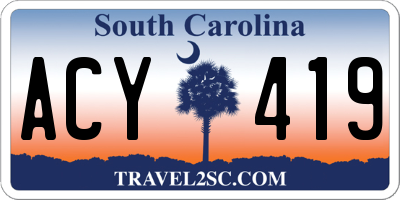SC license plate ACY419