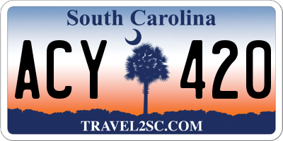 SC license plate ACY420