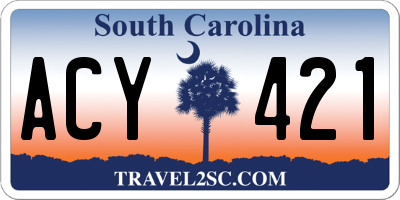 SC license plate ACY421