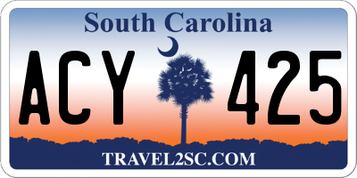 SC license plate ACY425