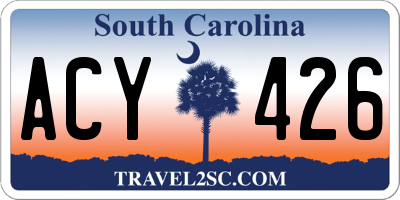 SC license plate ACY426
