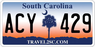 SC license plate ACY429