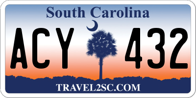 SC license plate ACY432