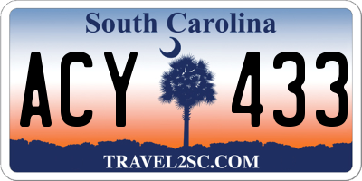 SC license plate ACY433