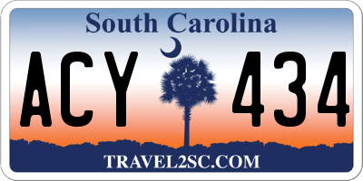 SC license plate ACY434