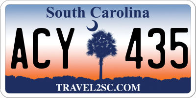 SC license plate ACY435