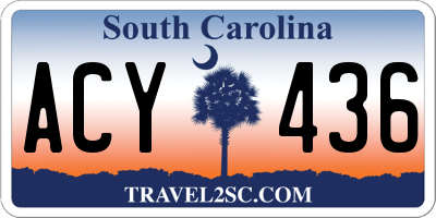 SC license plate ACY436