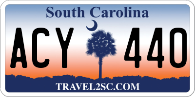 SC license plate ACY440