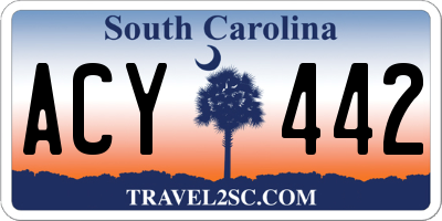 SC license plate ACY442