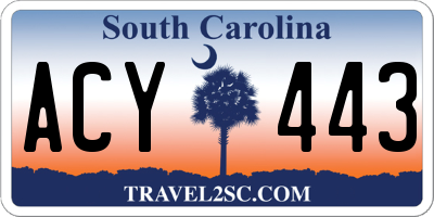 SC license plate ACY443