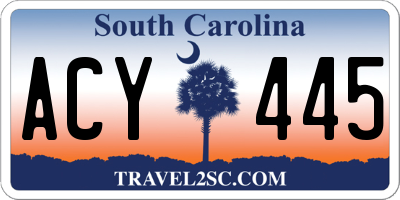 SC license plate ACY445