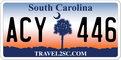 SC license plate ACY446