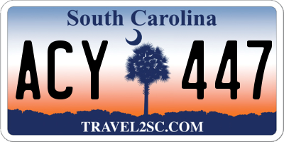 SC license plate ACY447