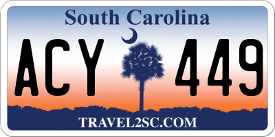 SC license plate ACY449