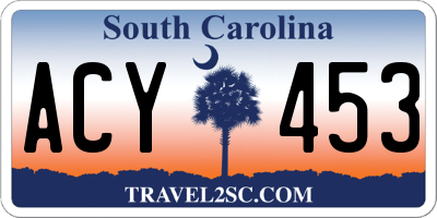 SC license plate ACY453