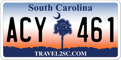 SC license plate ACY461