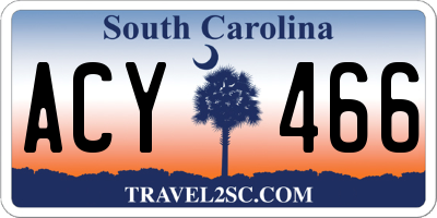 SC license plate ACY466