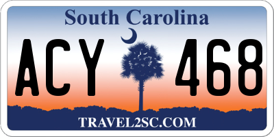 SC license plate ACY468