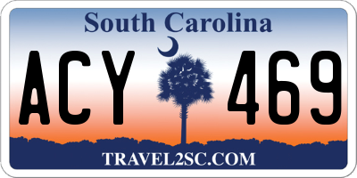 SC license plate ACY469