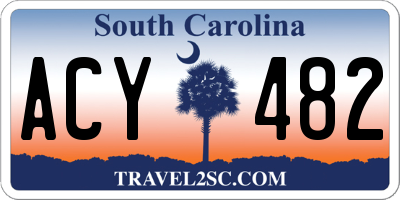 SC license plate ACY482