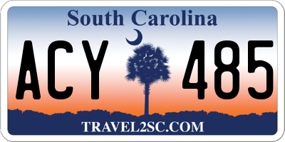 SC license plate ACY485