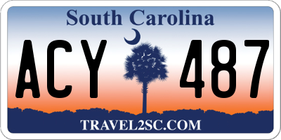 SC license plate ACY487