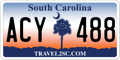 SC license plate ACY488