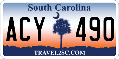 SC license plate ACY490