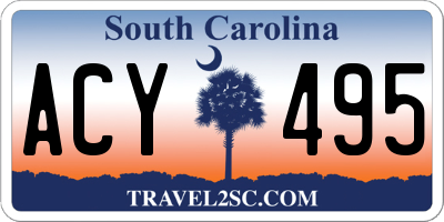 SC license plate ACY495