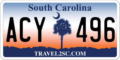 SC license plate ACY496